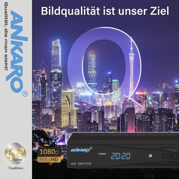 Цифровий супутниковий ресівер Full HD ANKARO DSR 2100 з USB-медіаплеєром - зображення 7