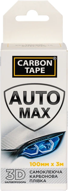 Самоклеюча карбонова плівка Carbon Tape Auto Max 3D 100 мм x 3 м Напівпрозора (CF3D-1003) - зображення 3