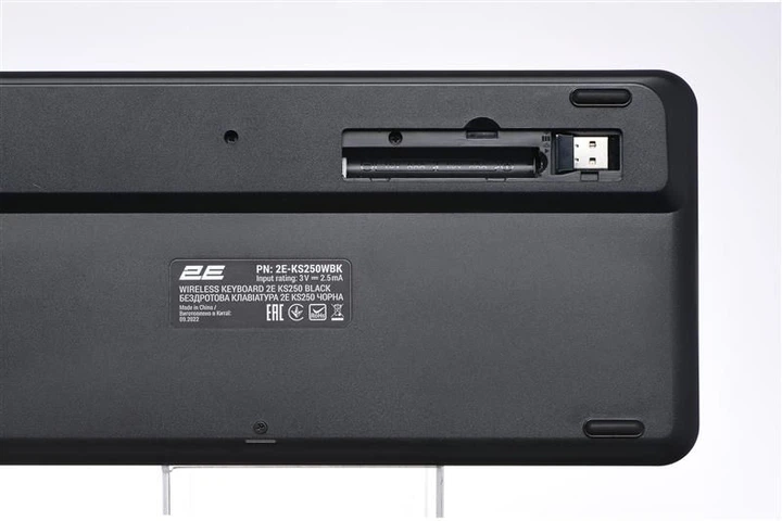Клавіатура бездротова 2E KS250 WL BT Black (2E-KS250WBK_UA) - Фото 8 Клавіатура бездротова 2E KS250 WL BT Black (2E-KS250WBK_UA) - зображення 8
