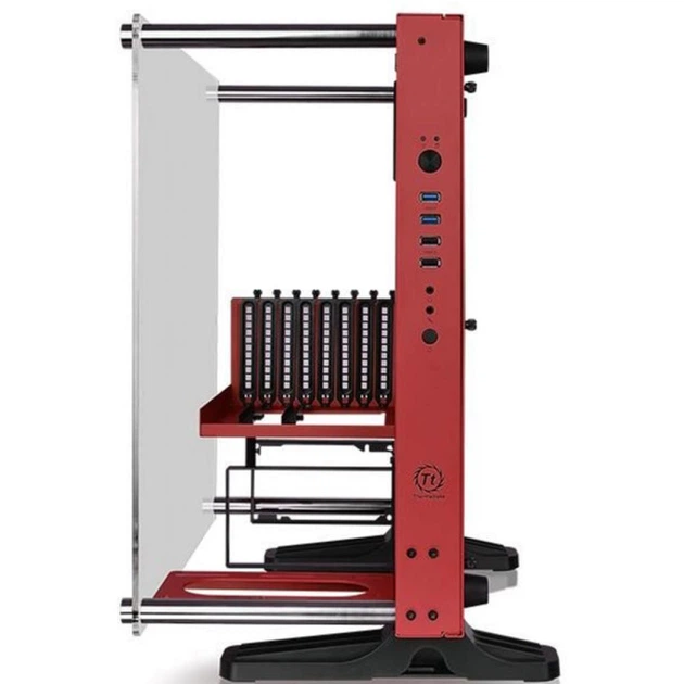 Корпус ThermalTake Core P3 Tempered Glass Red Edition (CA-1G4-00M3WN-03) - изображение 5