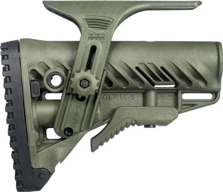 Приклад FAB Defense GLR-16 CP с регулируемой щекой для AR-15/АК Приклад ар Приклад для ак 74 (060912) - изображение 2