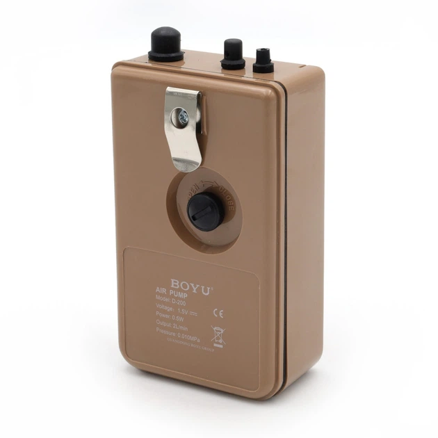 Компресор на батарейках BOYU Portable Air Pump (D-200) - Фото 3 Компресор на батарейках BOYU Portable Air Pump (D-200) - зображення 3
