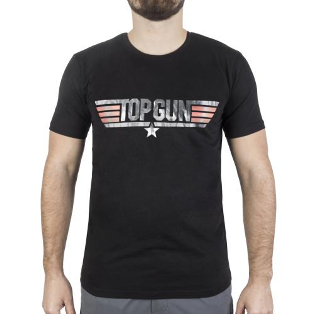 Футболка Sturm Mil-Tec з малюнком Top Gun T-Shirt (Black) 2XL - зображення 1