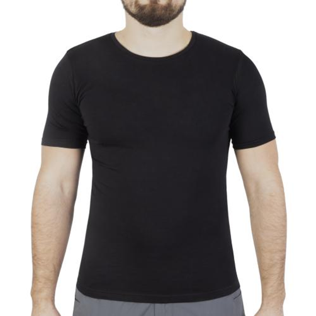 Футболка Sturm Mil-Tec однотонна Top Gun T-Shirt Slim Fit (2 шт у комплекті) (Black) L - зображення 1