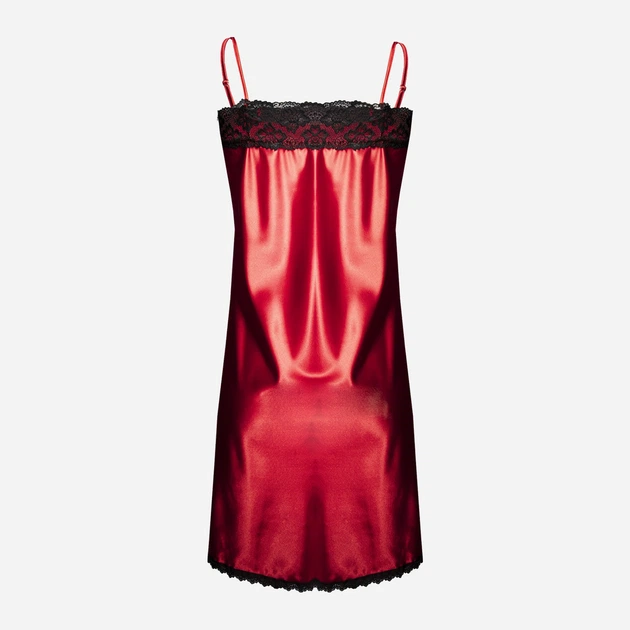 Peniuar erotyczny damski DKaren Plus Size Slip Bella 3XL Czerwony (5902230029354) - obraz 3