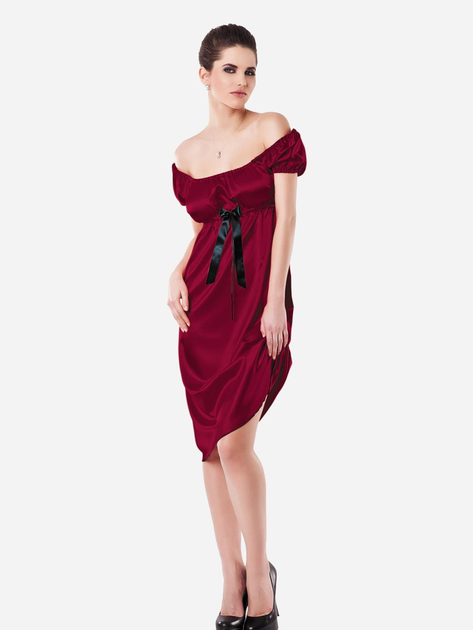 Erotyczny peniuar DKaren Slip Anabel M Crimson (5901780617530) - obraz 1