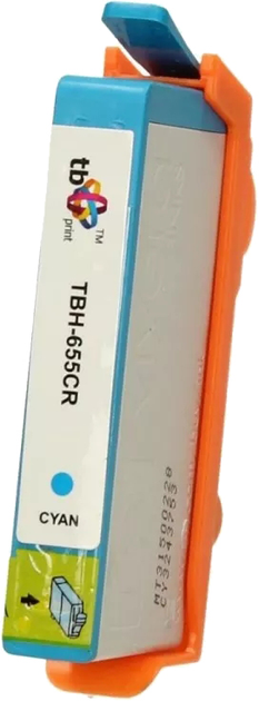 Картридж TB Print для HP DJ Advantage 3225 TBH-655CR Cyan (TBH-655CR) - зображення 3