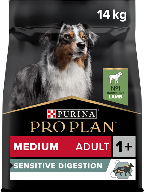 Сухой корм Purina PRO PLAN Medium Adult 1+ Sensitive Digestion для ...