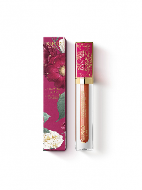 Блиск для губ Kiko Milano Charming Escape Crystal Glass Lipgloss Кораловий 3 мл (8025272978958) - зображення 1