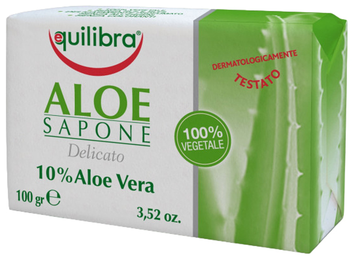Mydło Equilibra Aloe 100% Naturalne 100 g (8000137010929) - obraz 1
