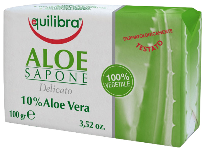 Мило Equilibra Aloe 100% Натуральне 100 г (8000137010929) - зображення 1