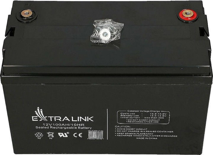 Akumulator EXTRALINK AGM 12V 100Ah (5902560369786) - obraz 2