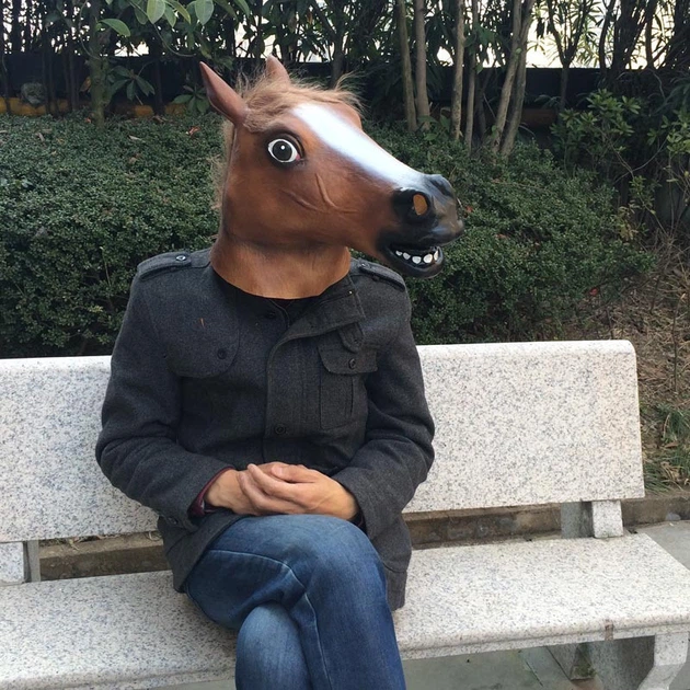 Маска Голова Лошади horse head хеллоуин косплей (100031) - изображение 4
