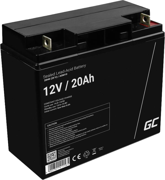 Akumulator Greencell AGM 12V 20Ah (5902701411565) - obraz 1