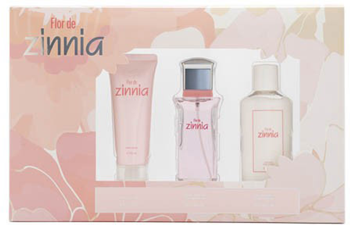 Zestaw damski Antonio Puig Zinnia Flor de Zinnia Gift Woda toaletowa damska 100 ml + Body Lotion 100 ml + Hand Cream 75 ml (8414135024374) - obraz 1
