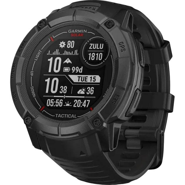 Смарт-часы Garmin Instinct 2X Solar - Tactical Edition Black (010-02805-13/03) - Фото 1 Смарт-часы Garmin Instinct 2X Solar - Tactical Edition Black (010-02805-13/03) - изображение 1