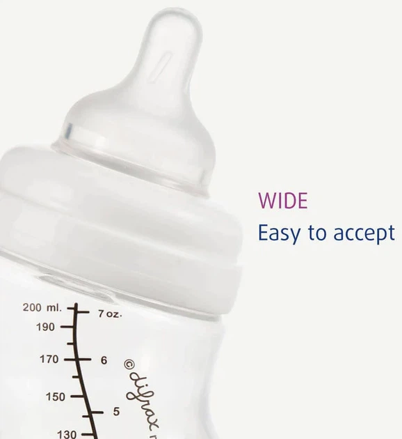 Силиконовая соска для бутылочки Difrax S-bottle Wide маленькая для кормления х 2 шт (675) - изображение 3