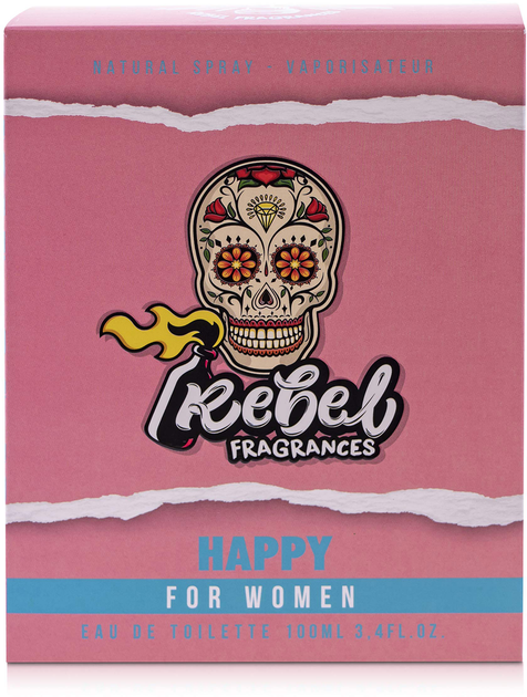 Туалетна вода для жінок Rebel Happy Women 100 мл (8424730023955) - зображення 3
