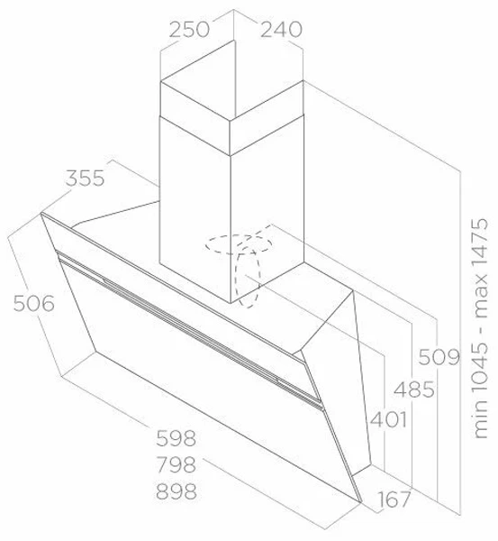 Витяжка Elica Stripe BL/A/60/LX чорне скло (PRF0100990C) - зображення 10