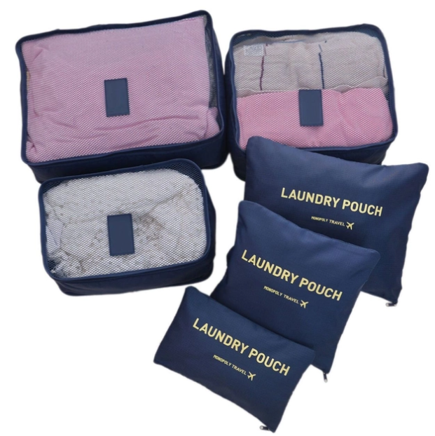 Набор дорожных органайзеров Laundry Pouch. Темно-синий 3DTOYSLAMP - изображение 2