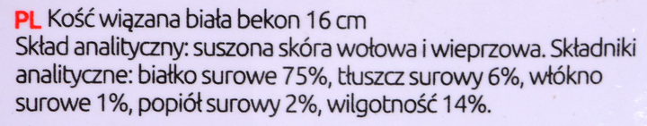 Przysmak dla psa Maced kosc wiazana biala bekon 16cm 1 szt (5907489303057) - obraz 3