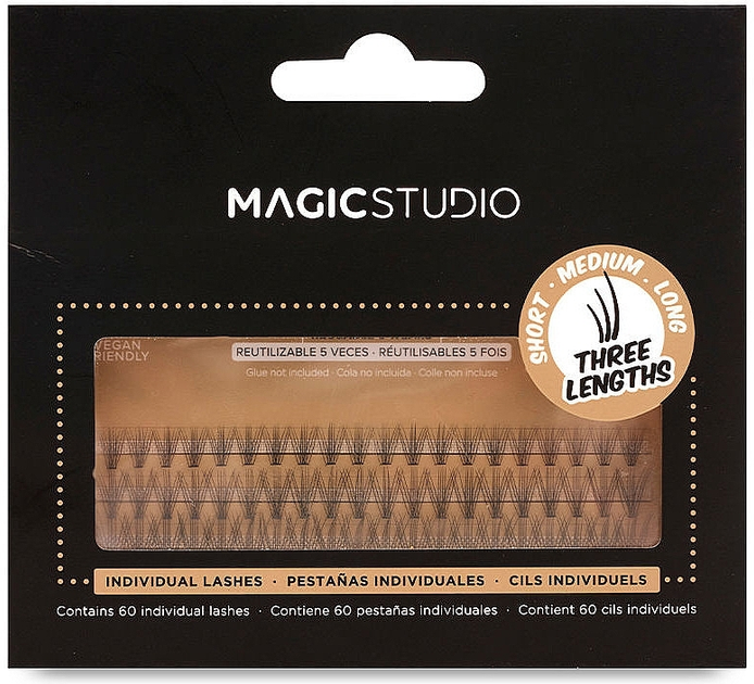 Пучкові вії Magic Studio Powerful Cosmetics Mink Individual Lashes 60 шт (8436591929635) - зображення 1