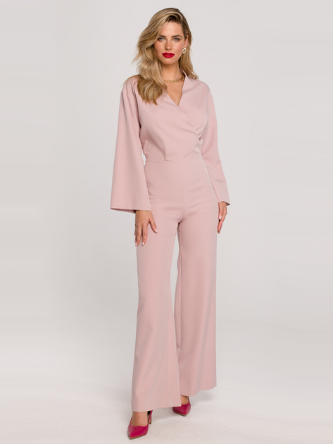 Акція на Комбінезон жіночий Makover Jumpsuit K147 M Crepe Pink від Rozetka