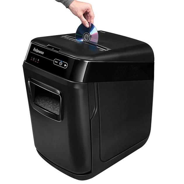 Знищувач Fellowes AutoMax 200C, 200 аркушів, фрагменти 4x38 мм, кошик 32 л. - изображение 5