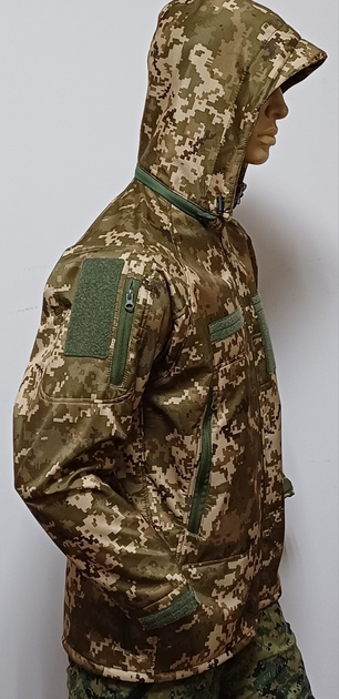 Тактична Куртка SEAM SoftShell PIXEL UA, розмір 62 (SEAM-PXL-7089-62) - зображення 2