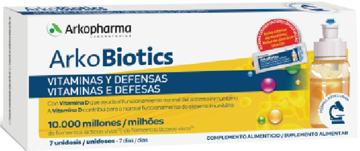 Kompleks witamin i minerałów Arkobiotics Vitamins and Defences Adults 7 Doses (3578830109837) - obraz 1