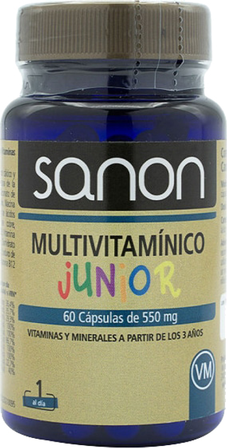 Комплекс вітамінів та мінералів Sanon Multivitamin Junior De 550 мг 60 капсул (8436556087387) - зображення 1