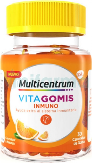 Kompleks witamin i minerałów Multicentrum Vitamins Vitagomis Kids 30U (5054563119155) - obraz 1
