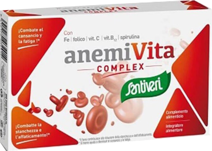 Kompleks witamin i minerałów Santiveri Anemivita Complex Iron 40 Capsules (8412170034914) - obraz 1