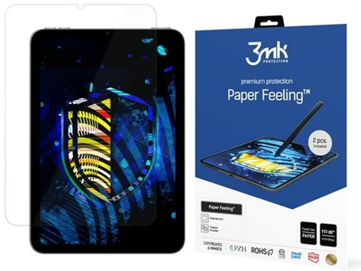 Захисна плівка 3MK PaperFeeling для Apple iPad mini 2021 8.3" 2 шт (5903108448338) - зображення 1