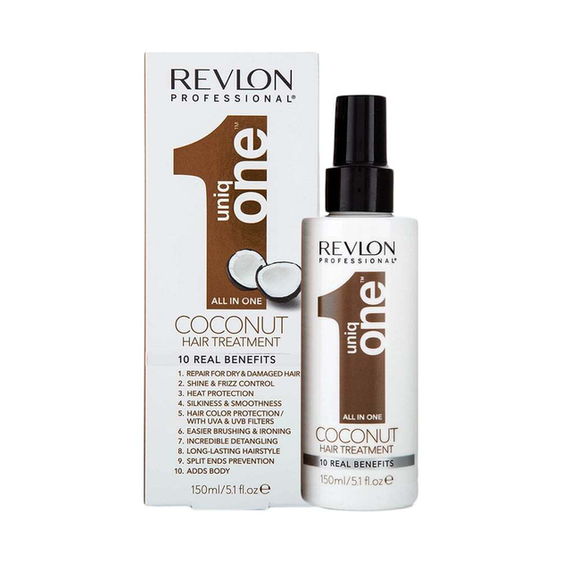 Spraye do włosów Revlon Uniq One All In One Coconut Hair Treatment Spray 150 ml (8432225129891) - obraz 1