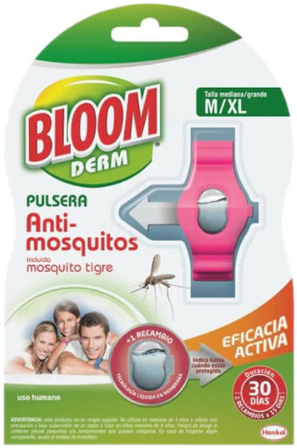 Opaska na komary Bloom Derm Repellent Bracelet 1 Unidad (8436032711454) - obraz 1