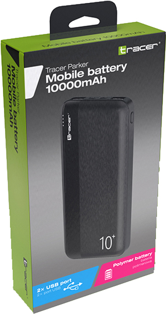 Powerbank Tracer Parker 10000 mAh Black (TRABAT47096) - obraz 3