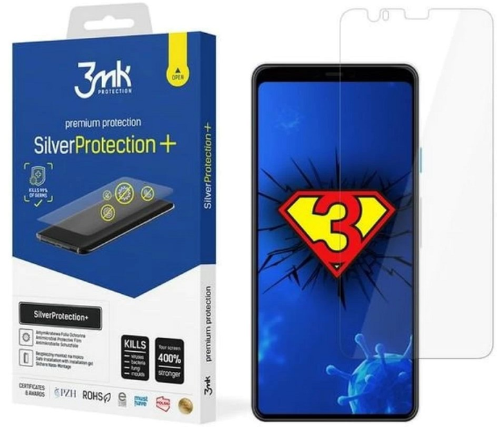 Захисна плівка 3MK Silver Protection+ для Google Pixel 4 антибактеріальна (5903108302050) - зображення 1