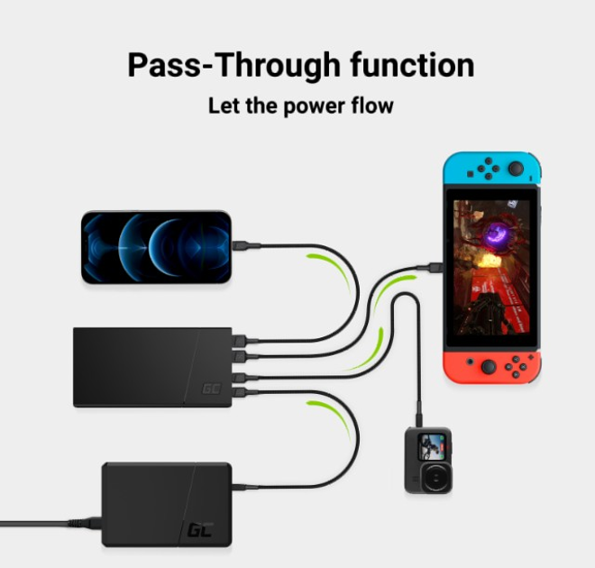 Powerbank Greencell PowerPlay10S 10000 mAh Black (5907813968174) - obraz 4