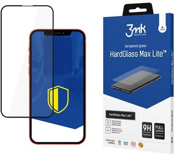 Szkło hartowane 3MK HG Max Lite do Apple iPhone 13 Pro Max/14 Plus czarne (5903108435147) - obraz 1