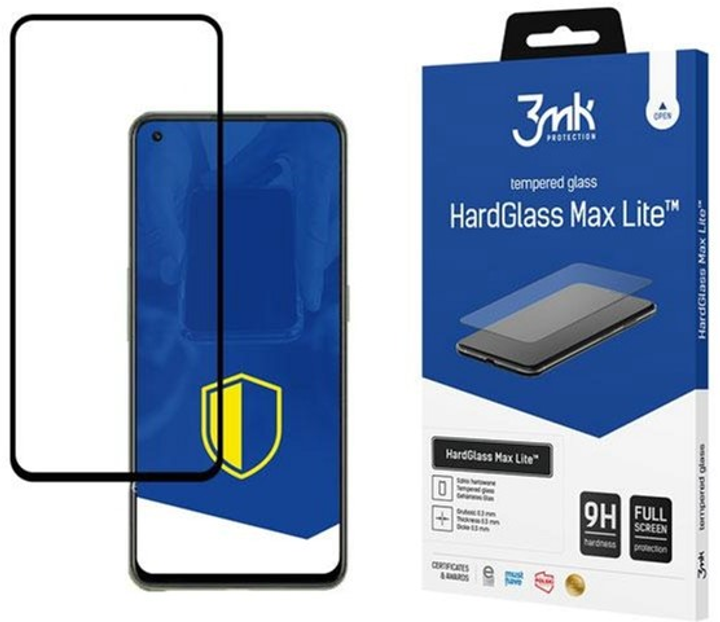 Захисне скло 3MK HG Max Lite для OnePlus NORD CE 2 Lite 5G чорне (5903108462396) - зображення 1