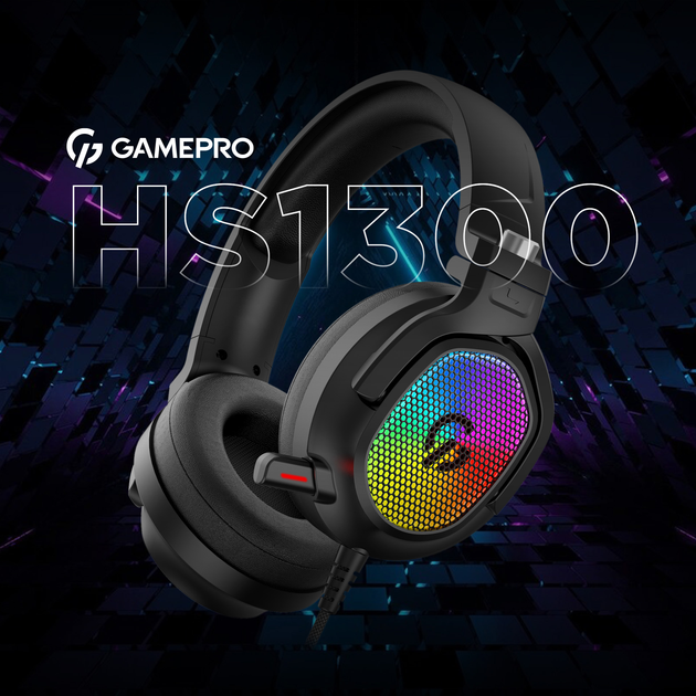 Ігрова гарнітура GamePro 7.1 з RGB підсвічуванням (HS1300) - зображення 9