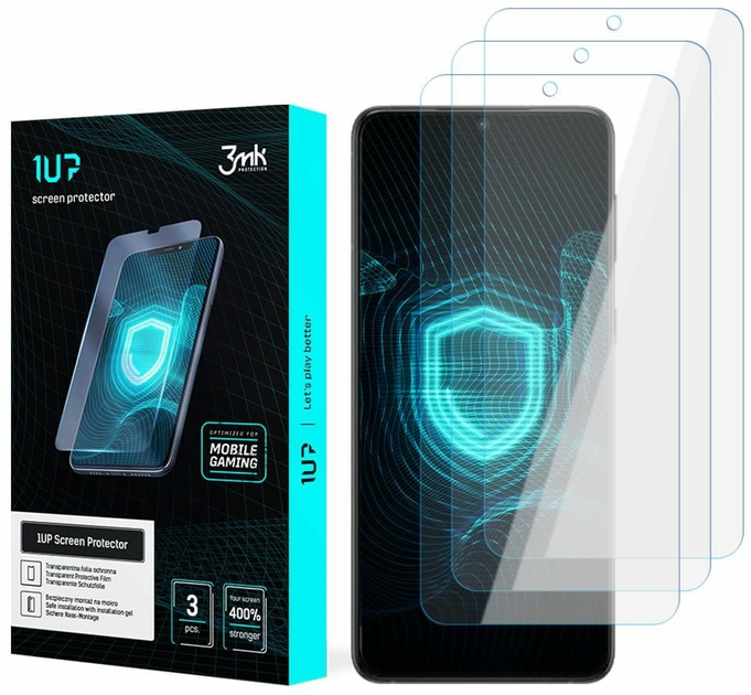 Комплект захисних плівок 3MK 1UP screen protector для Apple iPhone 15 3 шт (5903108535274) - зображення 1