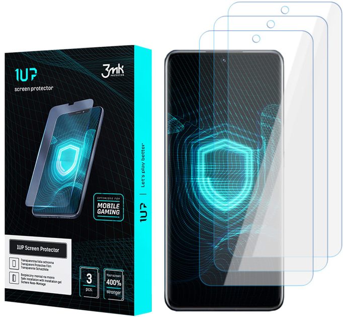 Комплект захисних плівок 3MK 1UP screen protector для Xiaomi 12/12X 3 шт (5903108455541) - зображення 1
