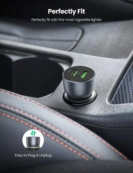 Автомобільний зарядний пристрій UGREEN CD213 Fast Car Charger (Dark Blue) (UGR-10144) (UGR-10144) - Фото 7 Автомобільний зарядний пристрій UGREEN CD213 Fast Car Charger (Dark Blue) (UGR-10144) (UGR-10144) - изображение 7