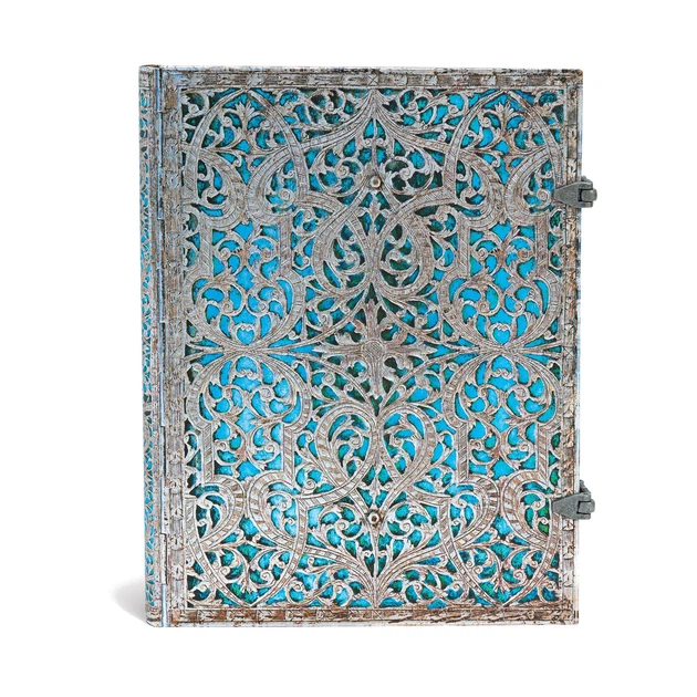 Блокнот Paperblanks Серебряная Филигрань большой 18х23 см в линию Лазурный (9781439725603) - изображение 6