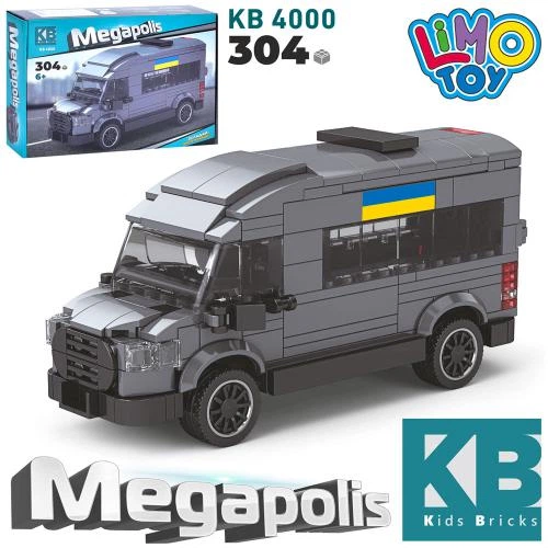 Конструктор Limo Toy Megapolis Міський транспорт 304 дит (KB4000) - Фото 1 Конструктор Limo Toy Megapolis Міський транспорт 304 дит (KB4000) - зображення 1