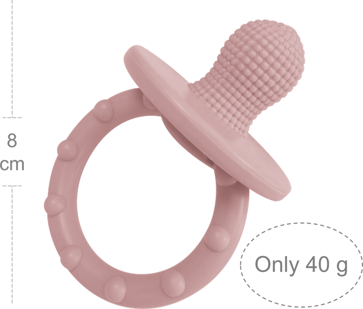 Пустышка силиконовая 100% MinikOiOi Basics Gumy Pinky Pink 3 м+ (101220002) - изображение 2