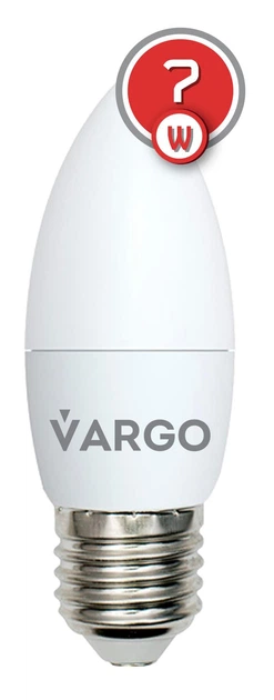 LED лампа VARGO C37 7W E27 665lm 4000K (V-110525) - зображення 2