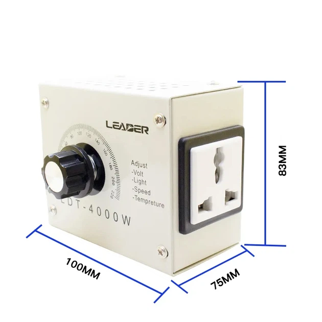 4000Вт 220В потенциометр переменного тока AC [SNDY-4000W] GAMMA - изображение 3